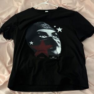 SHEIN Black Star Graphic Tee